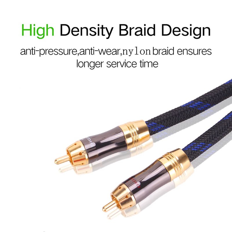 KUYIOHIFI Dual 2RCA Male to 2RCA Male Stereo Audio Cable,