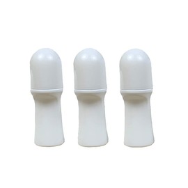 JIHUOO Pack of 4 30 ml Plastic Empty Roller Bottles Roll-On Bottles Aromatherapy Bottles with Roller Ball