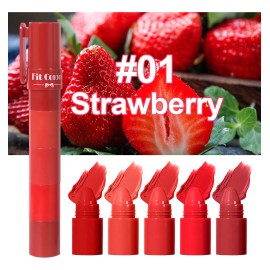 Set De Labiales Mate 5 Tonos, Duraderos Y Fáciles De Aplicar