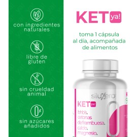 Colgeno Hidrolizado Con Bhb Siluzero Ket Ya 90 Cpsulas Cetonas de Frambuesa, BHB, Calcio y Magnesio Suplemento Alimenticio                            