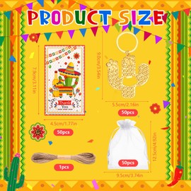 50pcs Gold Cactus Bottle Opener, Cactus Keychain Favors for Mexican Theme Party Decorations, Cactus Keychain Return Gift for Bridal Birthday Baby Shower Hawaii Holiday Grand Canyon Themed Wedding