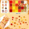 UPINS 2100PCS+ Fall Beads Bracelet Making Kit, Thanksgiving Clay Beads