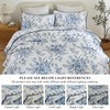 QuiltMuse Blue Quilts Queen Size - 100% Cotton Quilt Set