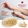 BrushLee Natürliche Borsten für Anti-Cellulite-Massage, Peeling, Tonen