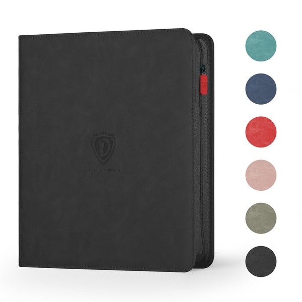 Deoyibu Trading Card Binder with Zip,12 Pockets Card Binder,720 Double