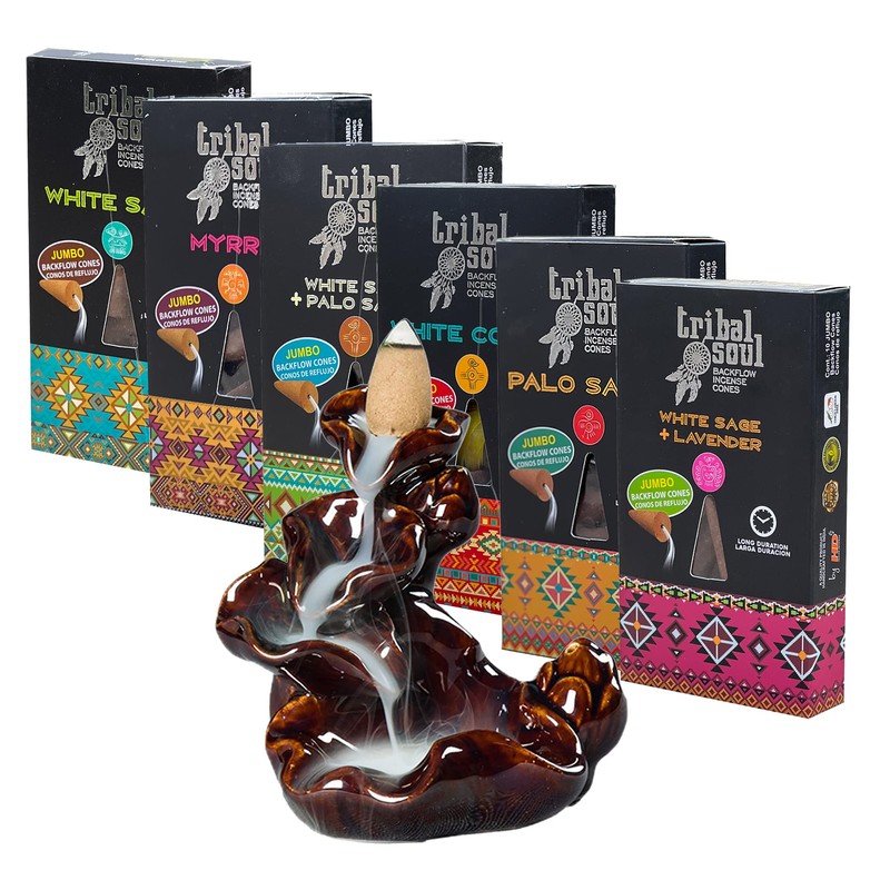 Tribal Soul Premium Backflow Cone Incense - 6 Box 10