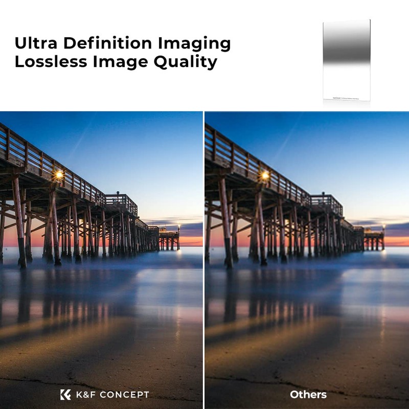 K&F Concept Reverse Graduated ND8 Filters, Square GND8 Grad Neutral