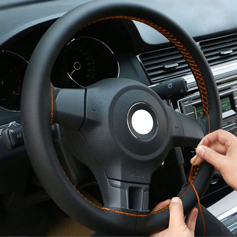 Generisch Steering Wheel Cover PU Leather Car Steering Wheel Cover