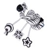 Baby Plush Animal Stroller Toys Black and White Spiral Activity