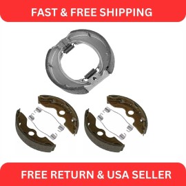 Caltric Front Rear Brake Shoes for Honda TRX250 Recon 250 1997 1998 1999 2000 2001
