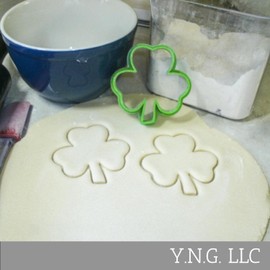 YNGLLC Shamrock Clover Saint Patrick's Day St Patty's Cookie Cutter, Made in USA, PR197