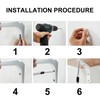 Jiozermi 8 Pcs Heavy Duty White L Brackets, 3 x