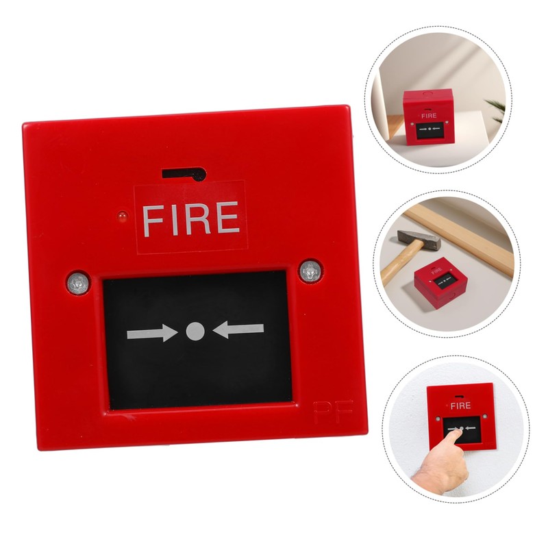 Zerodeko Wired Emergency Alarm Button Glass Break Safety Device for
