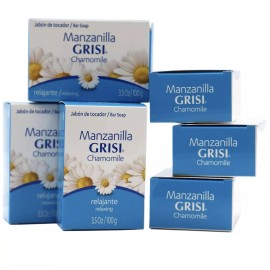 Grisi Pack Of 6 Grisi Chamomile Relaxing Soap Bar Jabon Relajante Manzanilla 3.5 oz Ea