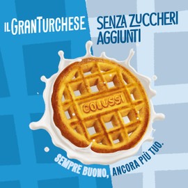 Il GranTurchese Senza Zuccheri Aggiunti, Biscotti Frollini con Buchi, 340 g