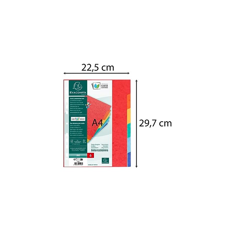 Exacompta - Ref 1406E - Nature Future Dividers - Suitable