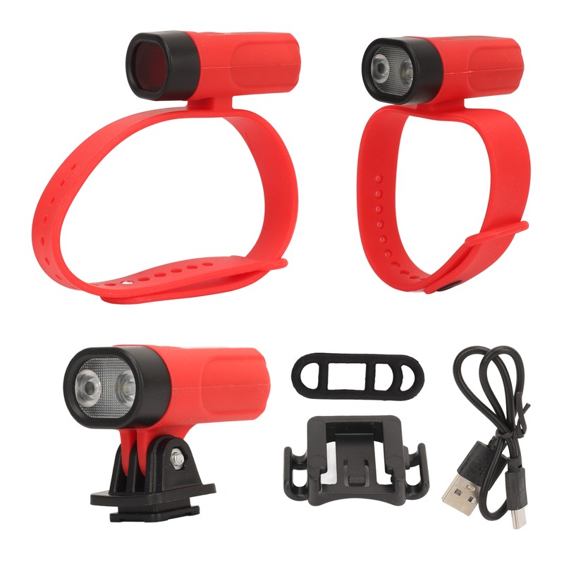 3Pcs USB Rechargeable Wrist Band Torch Wrist Ankle Light Flashlight