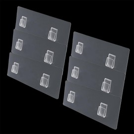 CARURLIFF 6 PCS Shower Caddy Adhesive Replacement Sticker for Large Diameter Bathroom Basket, Self-adhesive Hooks for Wall Mounted Laundry Hamper, No Drill Storage Shelf, Corner Shelves