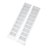 2 Pcs Air Vent Ventilation Grille Aluminium Alloy Rectangular Vent