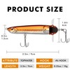 TRUSCEND Top Water Pencil Fishing Lures with Double Floating Rotating