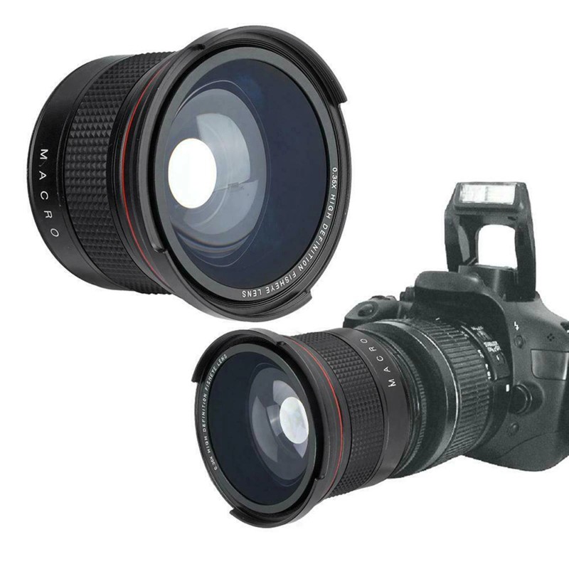 For Canon New 58mm 0.35X Fisheye Camera Lens Wide Angle