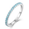 YL Stackable Rings 925 Sterling Silver 5A Cubic Zirconia Birthstone