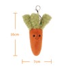 Apricot Lamb Carrot Cute Keychain, Soft Stuffed Plush Keychain Toy