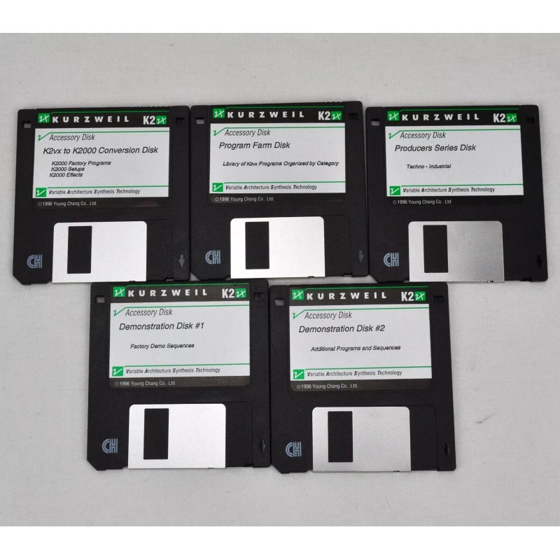 Kurzweil K2000 K200R K2Vx V5.00 Setup EPROM with Disks