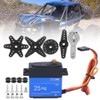 25KG Waterproof Digital Servo 180 Degree Metal Gear with Arm