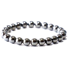 Awaken Your Kundalini Hematite Stretch Bracelet | Aries & Aquarius Birthstone | Root Chakra Jewelry