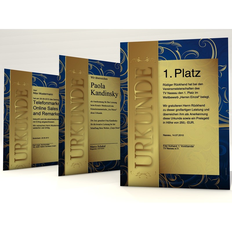 Writing Paper "Gold" 10 Sheets 190 g/m²