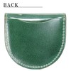 BlissLeather Oil, Cordovan, Genuine Leather Horseshoe-Shaped Coin Case (Interior: Tochigi