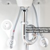 8 PCS Plastic Radiator Pipe Covers White Pipe Collars, Pipe