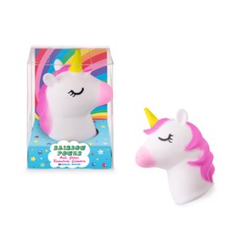 TRENDHAUS 969101 - Unicorno antistress Rainbow Power da schiacciare, ca. 10,8 cm, squishy a forma di unicorno, pallina antistress per bambini e adulti