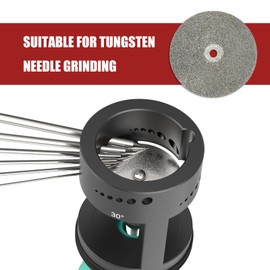 3mirrors Tungsten Electrode Sharpener Blade Diamond Wheels (5pcs) Replacement Cutting Wheels Tig Welding Discs 35mm w/ 2 CNC Connecting Rods