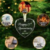 BSQUIELE Happy 25th Anniversary Ornament 2025-25th Wedding - 25th Anniversary