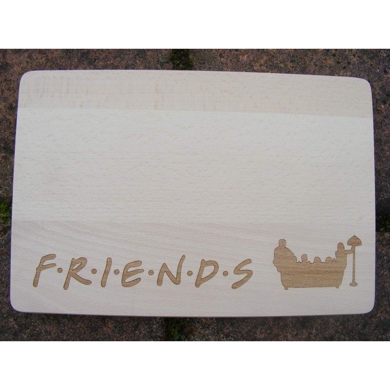 FastCraft FRIENDS TV SHOW WOODEN CHOPPING CUTTING CHEESE BOARD PLACE