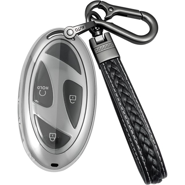 Yonmcfn Key fob Cover Compatible with Hyundai 2024 2025 Tucson