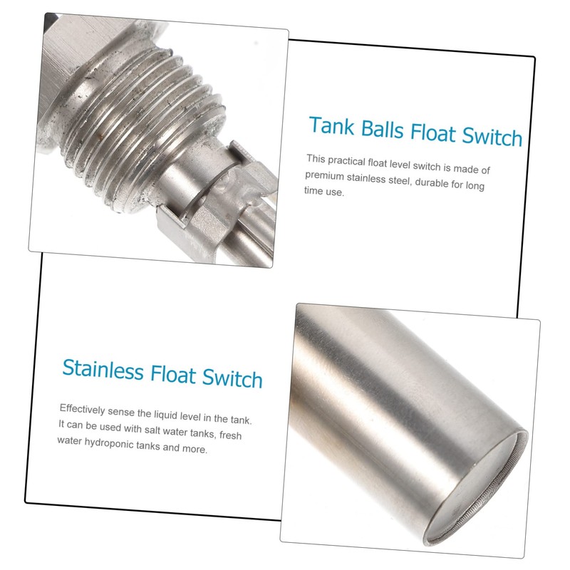 STOBAZA 2pcs Stainless Float Aquarium Liquid Level Sensor Tank Balls