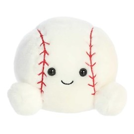 Aurora® Adorable Palm Pals™ Slugger Baseball™ Stuffed Animal - Pocket-Sized Play - Collectable Fun - White 5 Inches