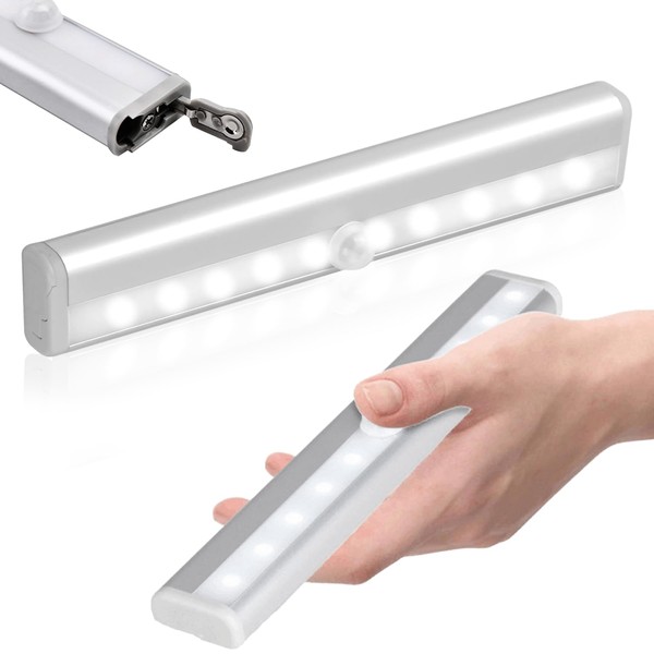 bestyks bestyks 10LED Magnetic Motion Sensor Cabinet Lights,Wireless Under Cupboard