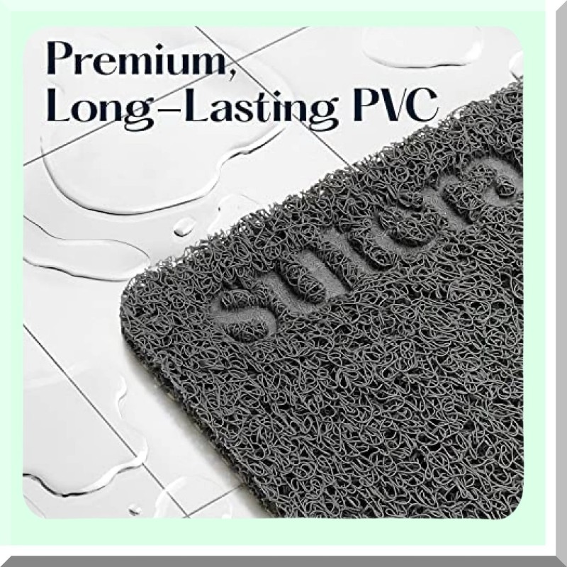 Lunara Nova Slide Guard Bath Mat Non Slip Rubber 23.6