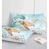 MOVE OVER 8 Pieces Turtle Ocean Themed Comoforter Set Queen