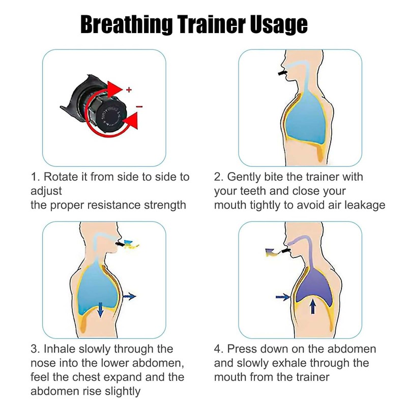 SSKHE Breathing Exerciser Portable Lung Exerciser and Lung Trainer Breathing