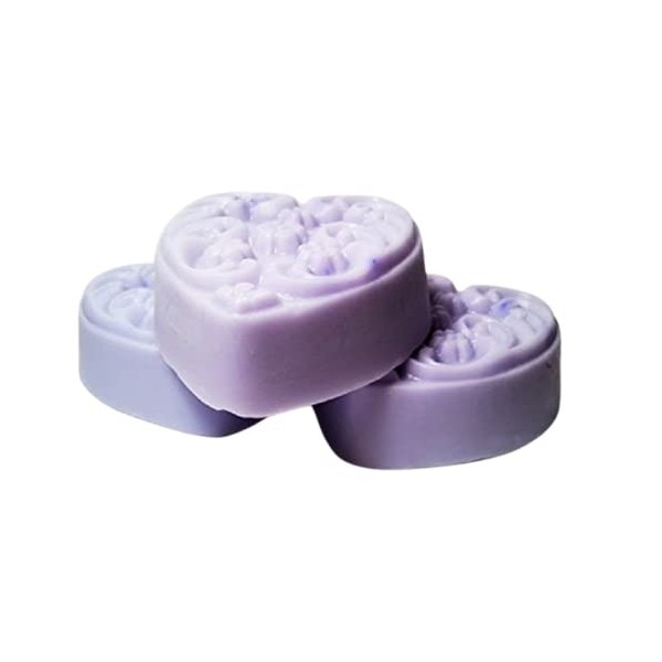 3 Pc Heart Shaped Black Orchid Scented Soaps Gift Set