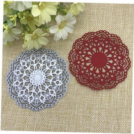 Round Lace Flower Border Cutting Dies Stencils for Card Making Cutting Dies Stencils for DIY Scrapbooking Photo Album Decorative Embossing Paper