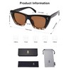 SOJOS Retro Trendy Cat Eye Polarized Sunglasses for Women Cute