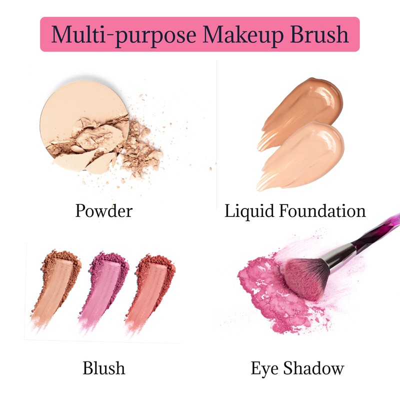 Lizzy 10pc 3D Diamond Makeup Brushes | Lovely Gradual Cosmetic