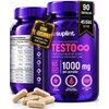 TESTO Suplemento para Hombre con L-Arginina, Fenogreco y Zinc, 90