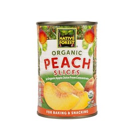 Native Forest Organic Sliced Peaches In Organic Light Syrup, 15 Oz